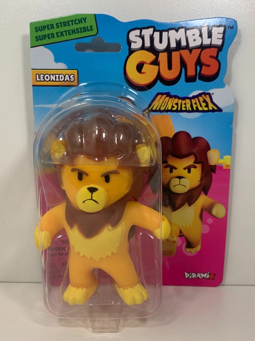 Stumble Guys Monster Flex LEONIDAS Super Stretchy Figure Toy 5” New